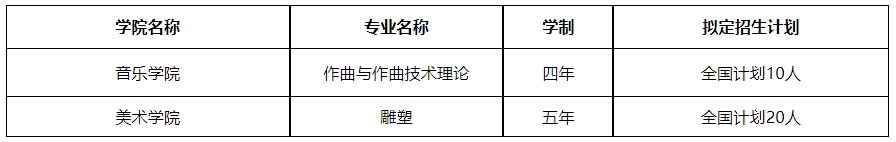 山东艺术学院2024年本科校考专业招生计划